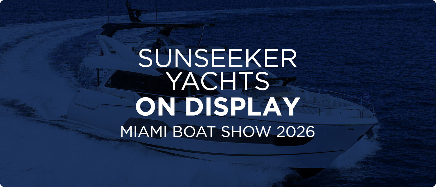 Sunseeker Yachts On Display at the Miami Boat Show 2026 [MIBS]